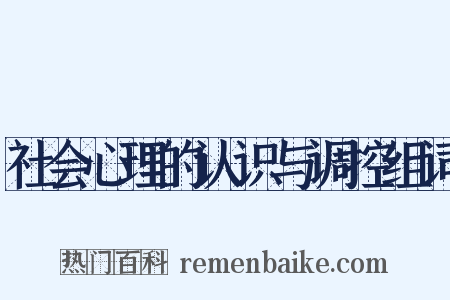 社会心理的认识与调控组词是什么意思的图片